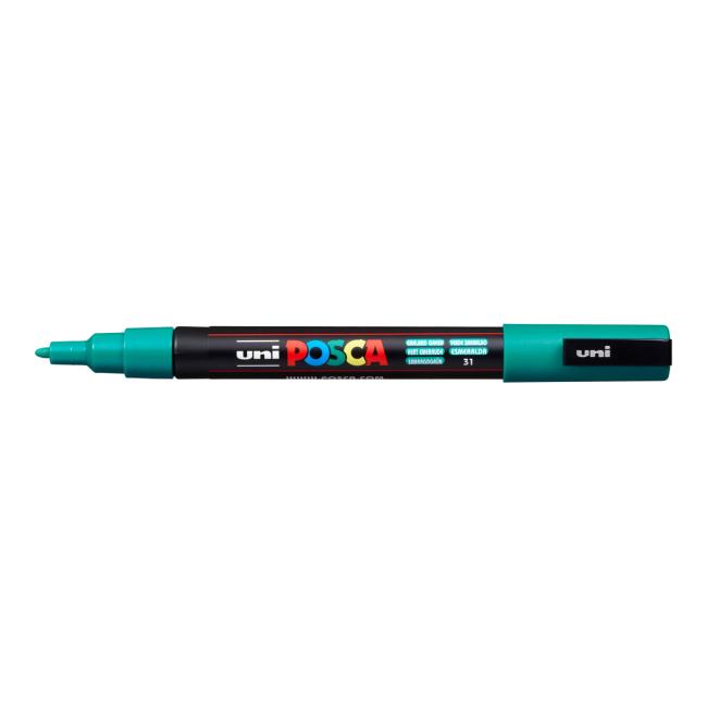 Popisovač uni POSCA PC-3M smaragdový