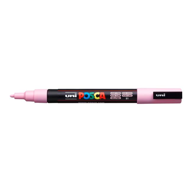 Popisovač uni POSCA PC-3M světle růžový