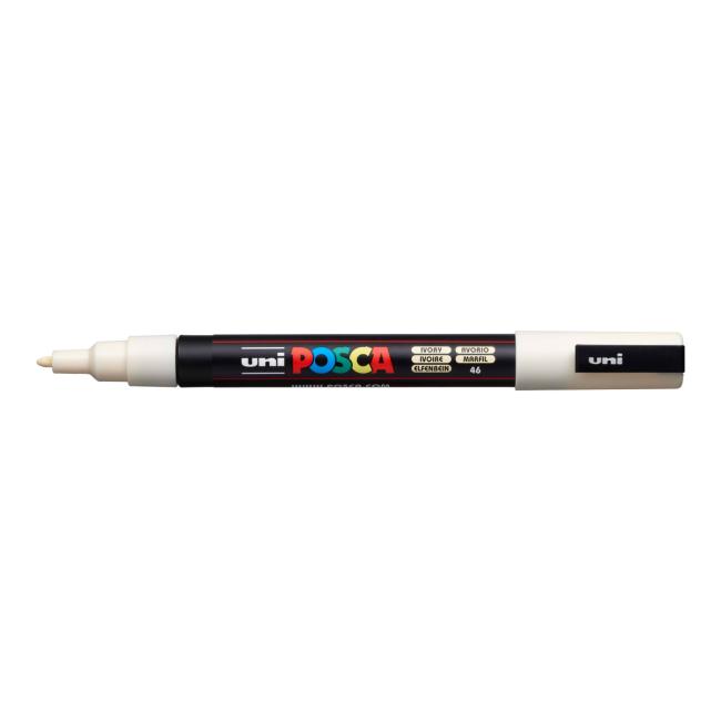 Popisovač uni POSCA PC-3M smetanový