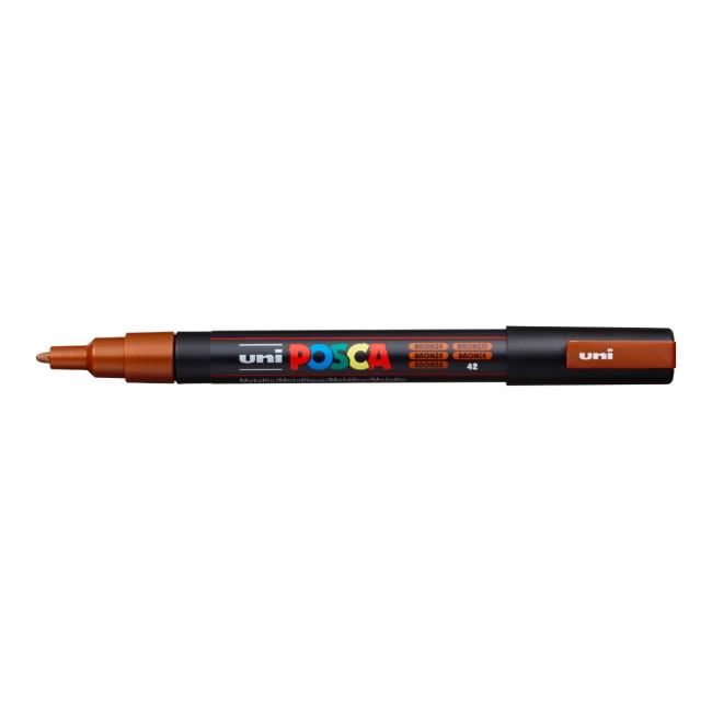 Popisovač uni POSCA PC-3M bronzový