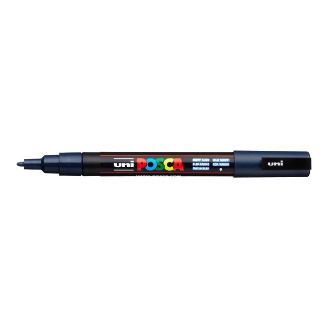 Popisovač uni POSCA PC-3M námořnicky modrý