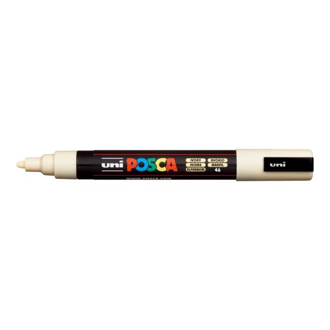 Popisovač uni POSCA PC-5M smetanový