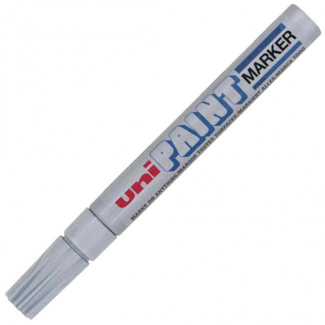 Lakový popisovač uni PAINT PX-20 stříbrný