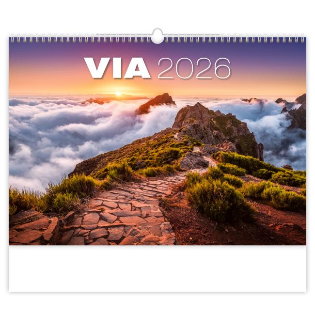 [N133] Wall calendar Via 45 x 31.5 cm 2026