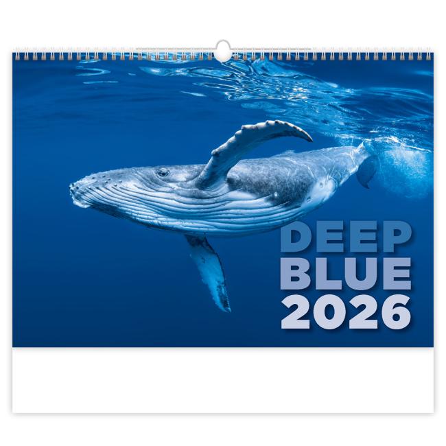 [N136] Nástěnný kalendář Deep Blue 45 x 31,5 cm 2026