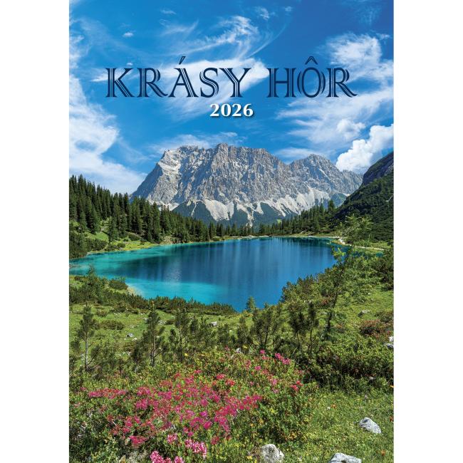 [N22] Nástěnný kalendář 34 x 48,5 cm Krásy hor 2026