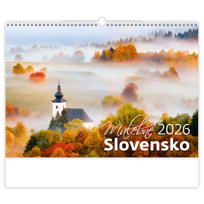 Nástěnný kalendář Malebné Slovensko 45 x 31,5 cm 2026