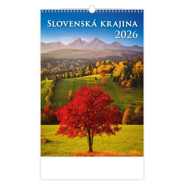 [N309] Wall calendar Czech Country 31.5 x 45 cm 2026