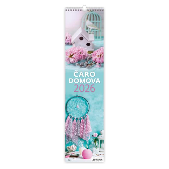 [N312] Nástěnný kalendář Kouzlo domova - kravata 12 x 48 cm 2026