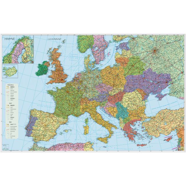 [NM047407] Mapa Evropa-silniční síť