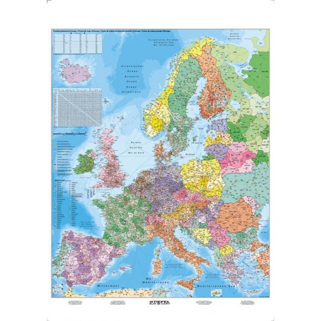 [NM474020] Mapa Evropa PSČ