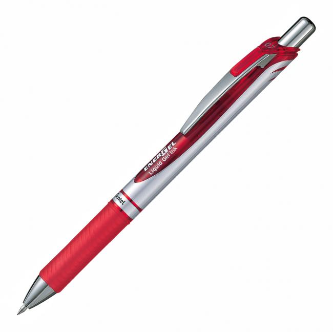 Gelový roller Pentel Energel 07, červený