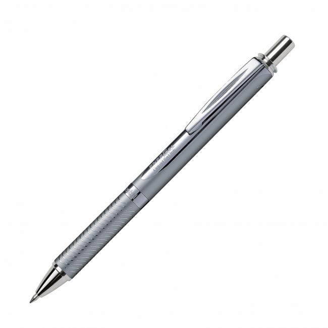 Gelový roller Pentel Energel Steel, stříbrný