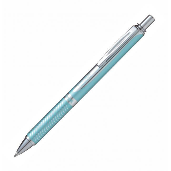 Gelový roller Pentel Energel Steel, světle modrý