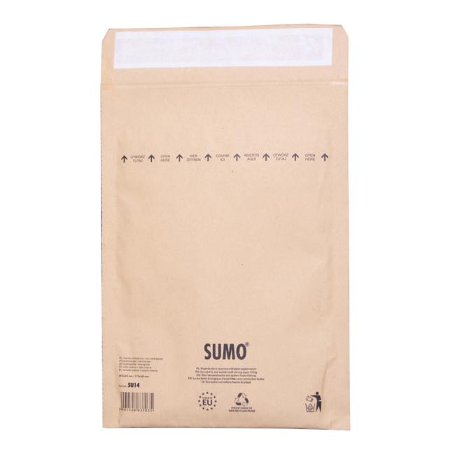 [OB001514] Bublinkové obálky recyklované SUMO 19,5x26,5cm hnědé