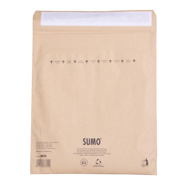 [OB001515] Bublinkové obálky recyklované SUMO 23,5x26,5cm hnědé