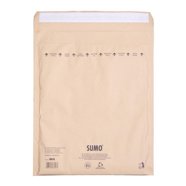 [OB001518] Bublinkové obálky recyklované SUMO 28,5x36cm hnědé