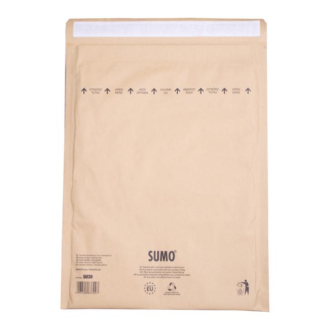 [OB001520] Bublinkové obálky recyklované SUMO 36,5x47cm hnědé