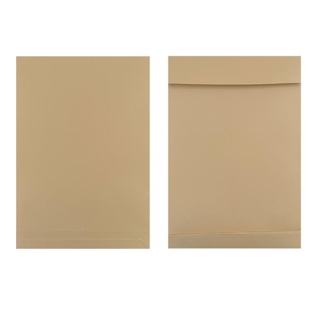 [OB242400] Taška B4 s X dnem a odtrhávací páskou 250 x 354 mm hnědá 130g