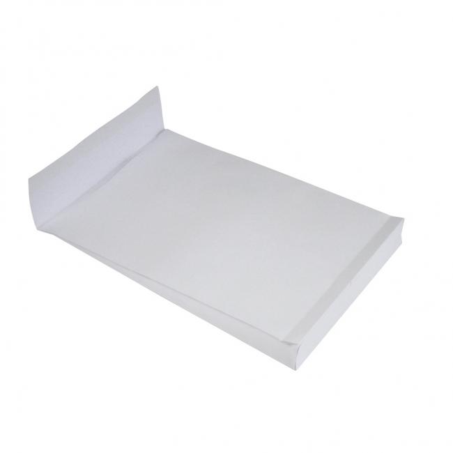 [OB242410] Taška B4 s X dnem a odtrhávací páskou 250 x 354 mm bílá 140g