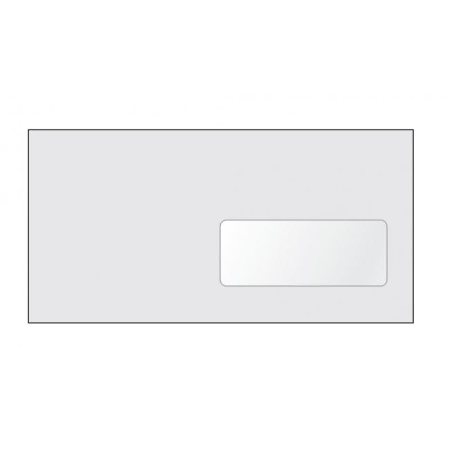 [OB412410] Poštovní obálky DL samolepící, okénko, 1000 ks