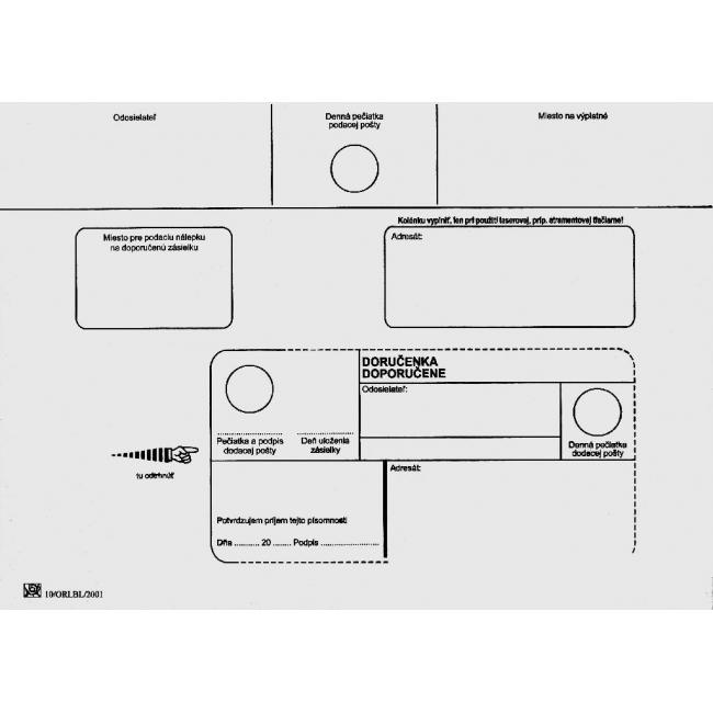 [OB452090] Poštovní obálky C5 doručenka, 1000 ks