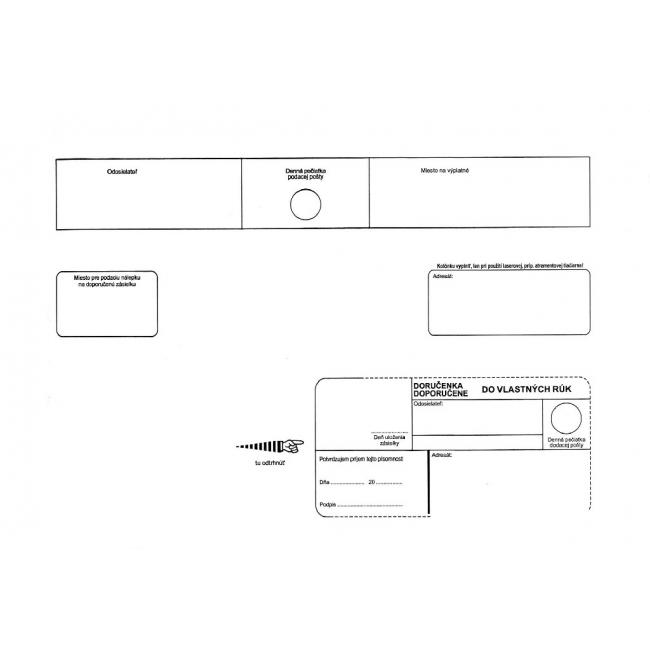 [OB474090] Poštovní obálky C4 s páskou, do VR bez OD bílé, 250 ks