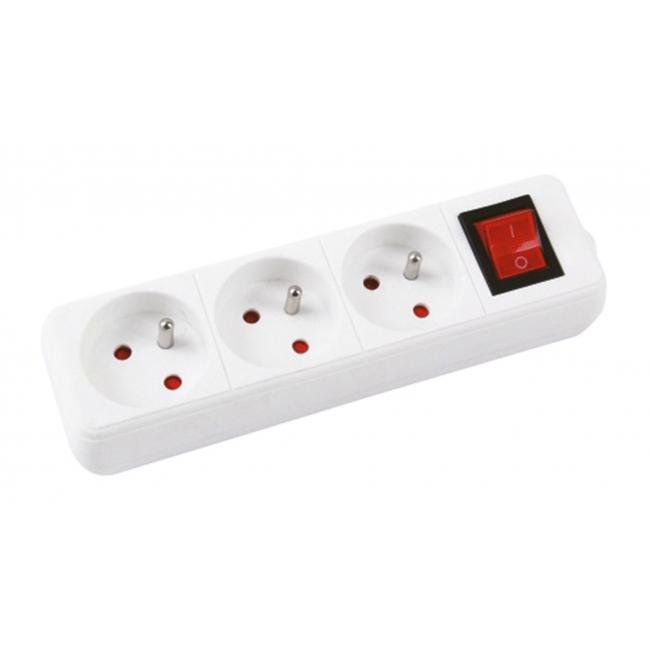 Prodlužovací kabel Office Products se 3 zásuvkami s vypínačem 3m