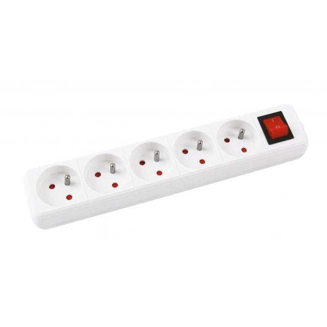 Prodlužovací kabel Office Products s 5 zásuvkami s vypínačem 1,5m