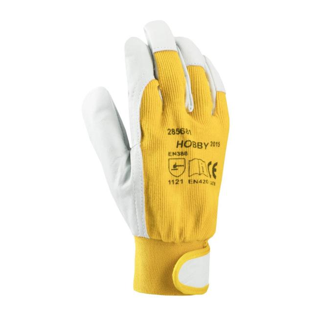 [OD000327] Pracovní rukavice kombinované HOBBY žluté vel. L 7/S