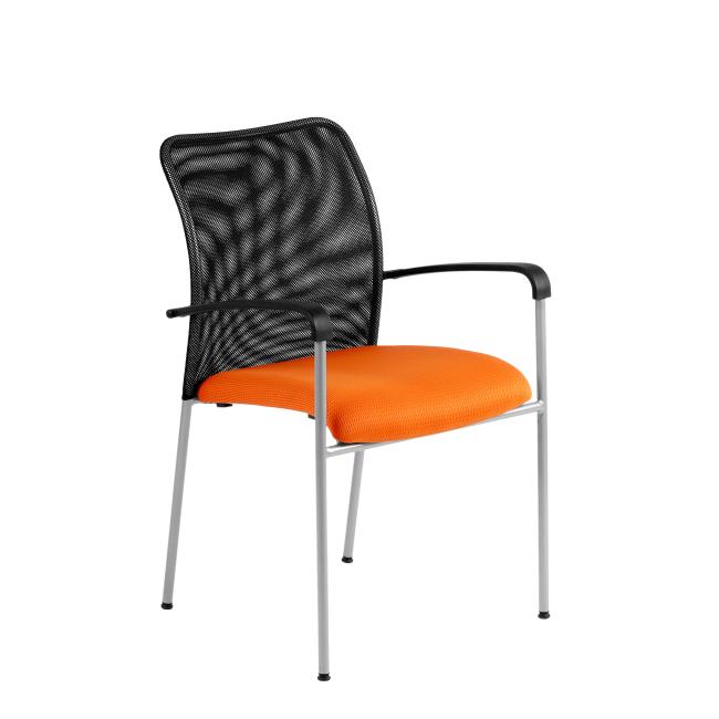 [OF180040] Jednací židle TRITON Net oranžová