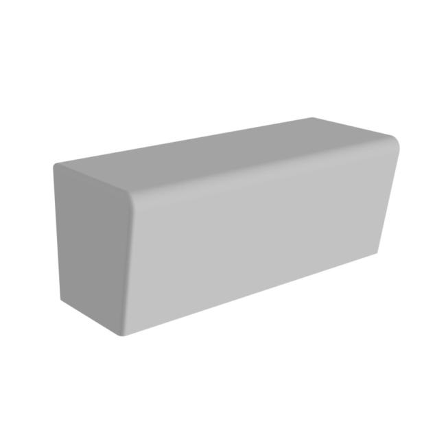 Čalouněná sedačka CUBE CHAT SOFA velká, 122x50x50 cm, basic