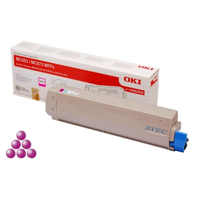 [OK031663] Toner OKI 45862838 pro MC853/MC873 magenta (7.300 str.)