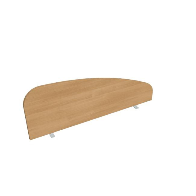 Paraván Hobis na hranu stolu, oblý, 120 cm, dub
