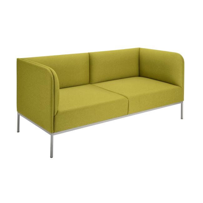 [AB010143] Dvojkřeslo Soft, š. 150 cm, zelená Bombay 38, šedá konstrukce