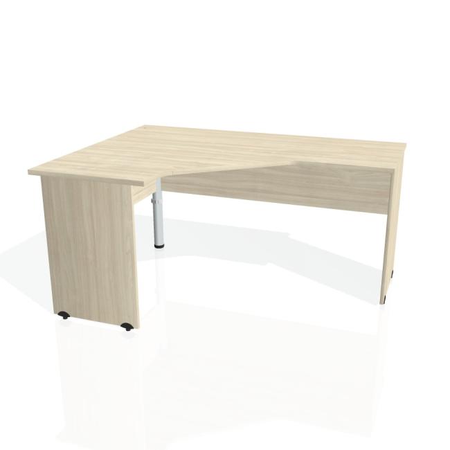 [ON016411] Pracovní stůl Gate, ergo, pravý, 160x75,5x120 cm, akát/akát