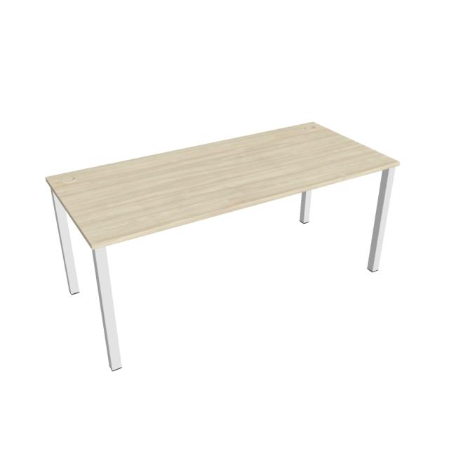 Pracovní stůl Uni, 180x75,5x80 cm, akát/bílá