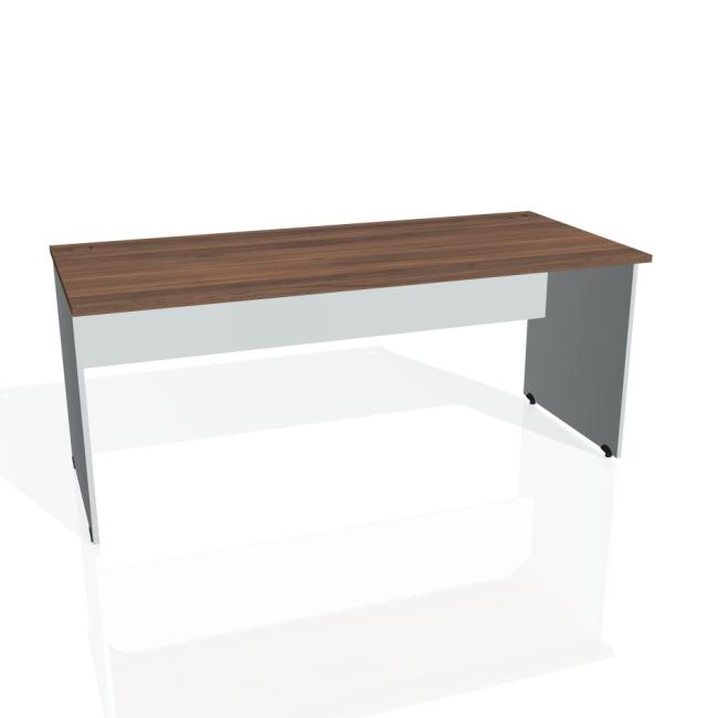 [ON018078] Pracovní stůl Gate, 180x75,5x80 cm, ořech/šedý