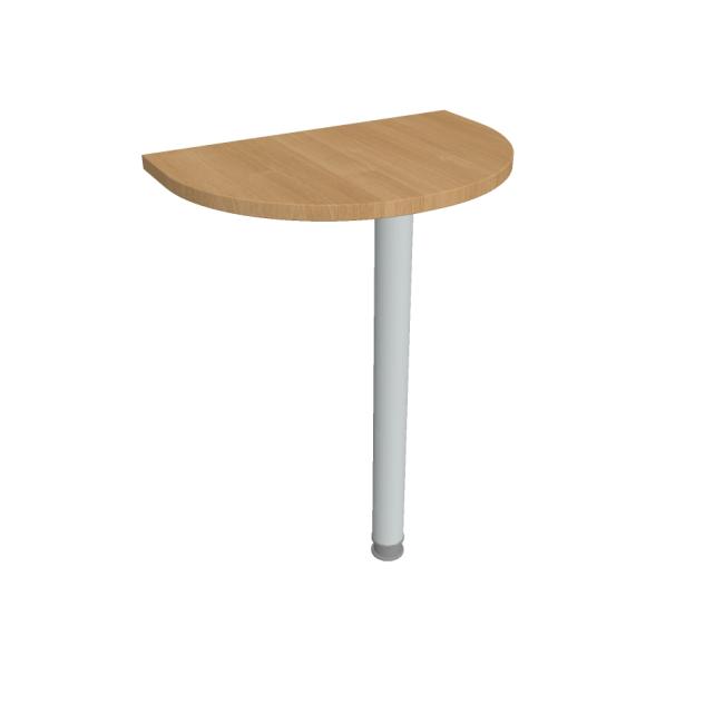 Doplňkový stůl Gate, 60x75,5x40 cm, dub/kov