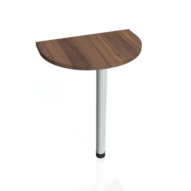 Doplňkový stůl Gate, 60x75,5x40 cm, ořech/kov