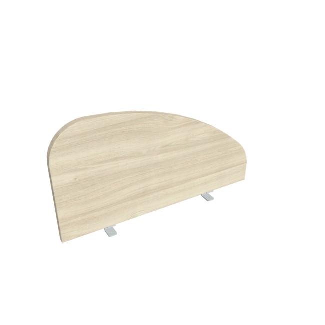 Paraván Hobis na hranu stolu, oblý, 80 cm, akát