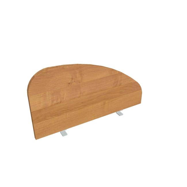 Paraván Hobis na hranu stolu, oblý, 80 cm, olše
