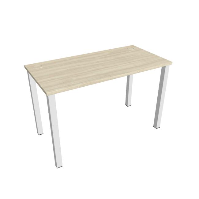 Pracovní stůl Uni, 120x75,5x60 cm, akát/bílá