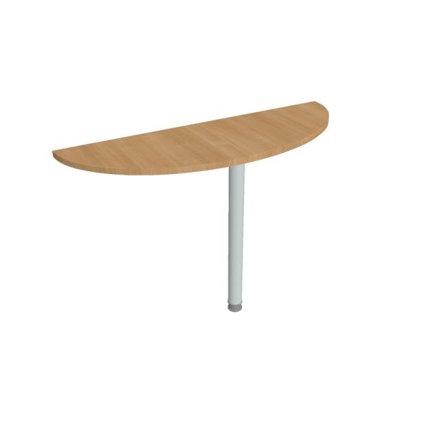 Doplňkový stůl Gate, 120x75,5x40 cm, dub/kov