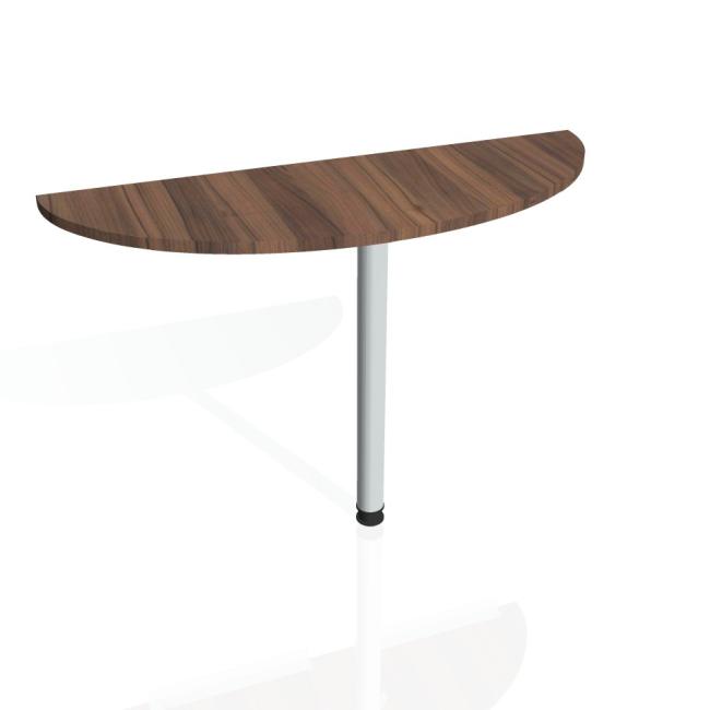 Doplňkový stůl Gate, 120x75,5x40 cm, ořech/kov