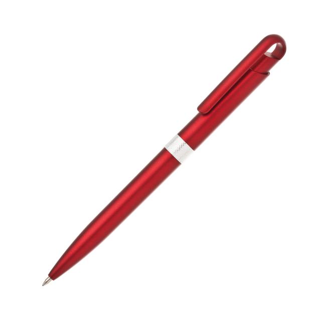 [AD080024] Kuličkové pero plastové FIROL metalické červené