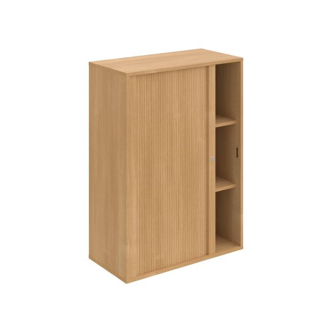 Policová skříňka Drive, 80x111x40 cm dub/dub, zámek