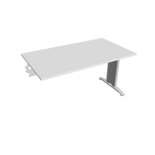 Jednací stůl Flex, 140x75,5x80 cm, bílý/kov