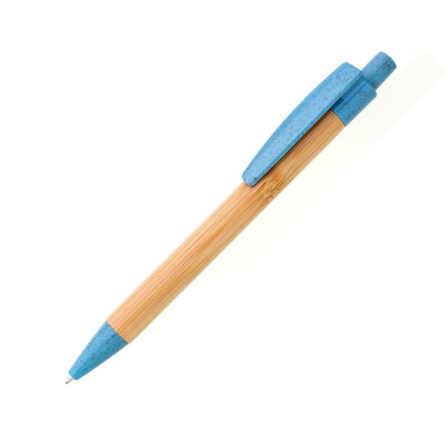 [AD323940] Bambusové pero BORGO STRAW modré