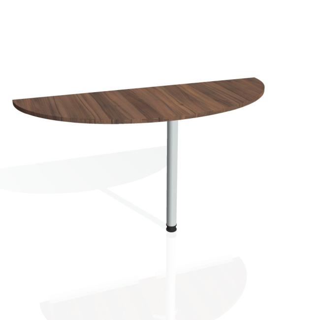 Doplňkový stůl Gate, 160x75,5x60 cm, ořech/kov